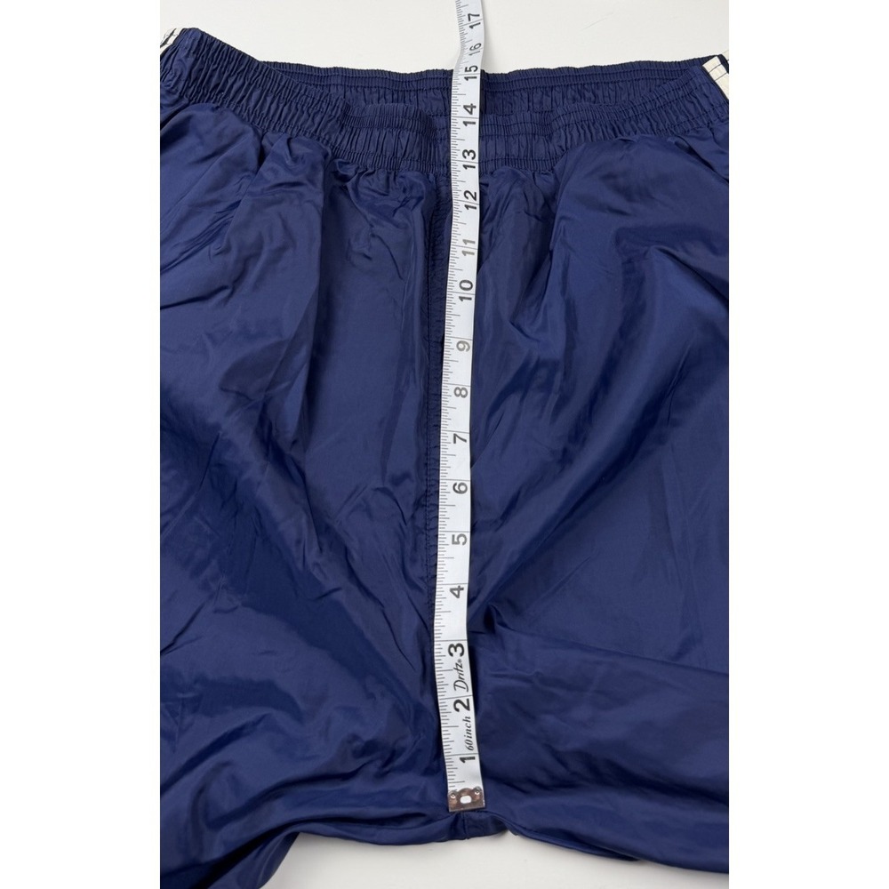 Vintage Y2K Adidas 3 Stripe Windbreaker Track Pants Blue Large with Zip Ankles - Picture 11 of 12